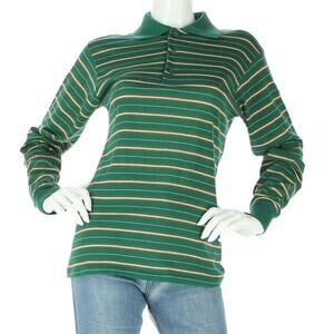 70s Vintage Admit One Striped Surf Skate Dogtown Grunge Punk Rock Polo Shirt